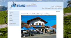Desktop Screenshot of franzbikeshop.de